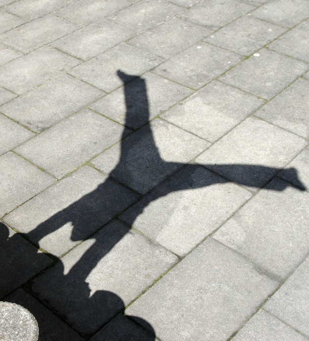 girl in a handstand